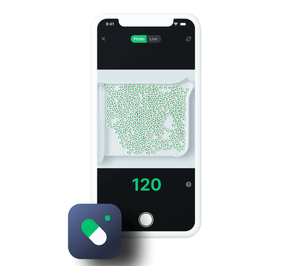 PillEye Photo image-based pill counting app for smartphones